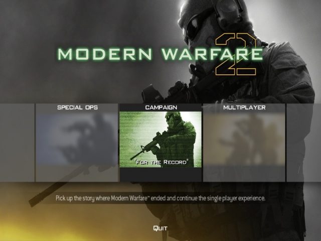Call of Duty: Modern Warfare 2  title screen image #1 