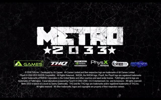 METRO 2033  title screen image #1 