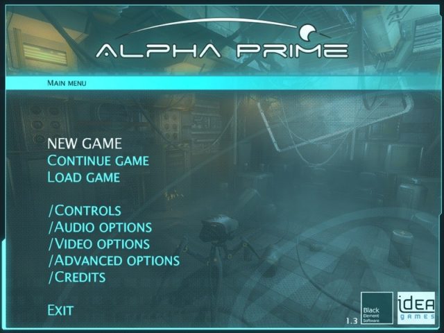 Alpha Prime title screen image #1 