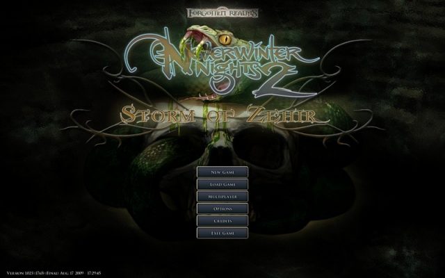 Neverwinter Nights 2: Storm of Zehir  title screen image #1 