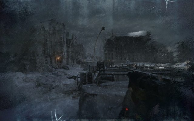 METRO 2033  in-game screen image #2 Outside, above ground in Moscow