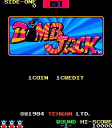 Bomb Jack  title screen image #1 