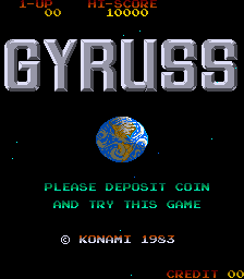 Gyruss  title screen image #1 