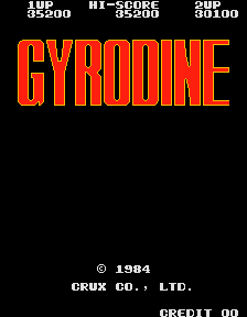 Gyrodine  title screen image #2 