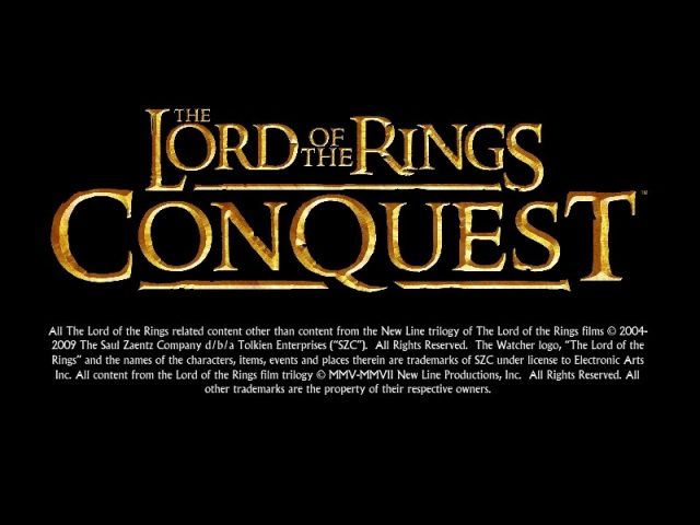 The Lord of the Rings: Conquest title screen image #1 