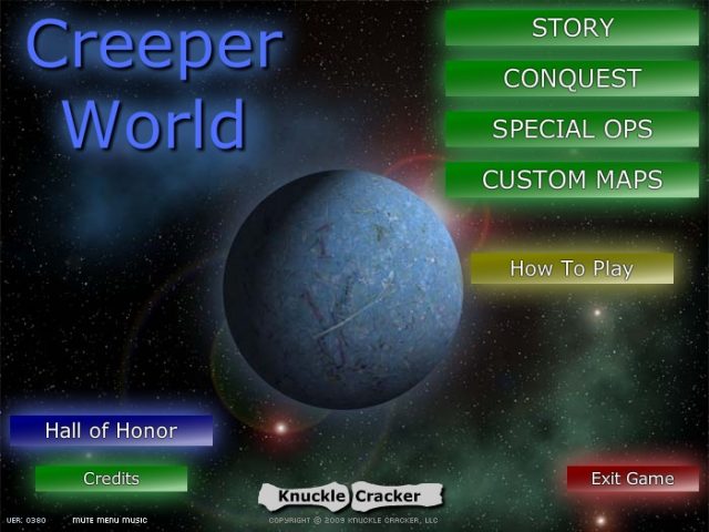 Creeper World title screen image #1 