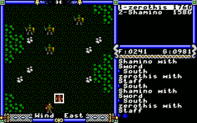 XUltima IV  in-game screen image #2 