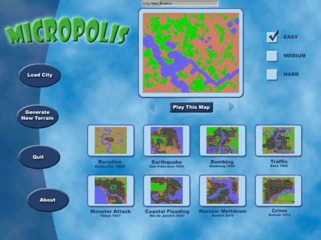 Micropolis  title screen image #1 