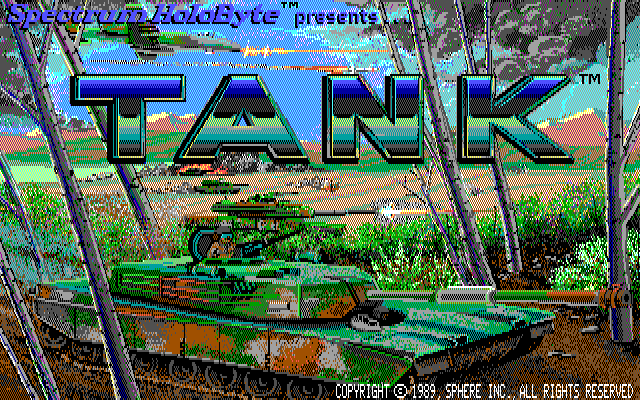 Tank: The M1A1 Abrams Battle Tank Simulation title screen image #1 