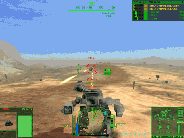 MechWarrior 4: Mercenaries  in-game screen image #1 