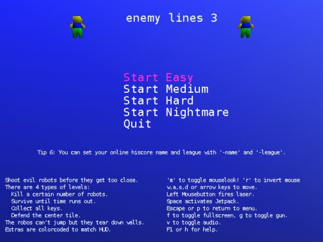 Enemy Lines 3  title screen image #1 