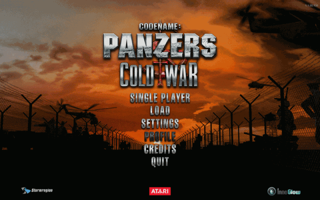 Codename: Panzers - Cold War  in-game screen image #3 Main menu