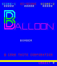Balloon Bomber title screen image #1 