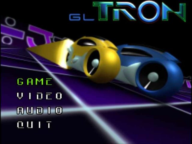 GLtron title screen image #1 