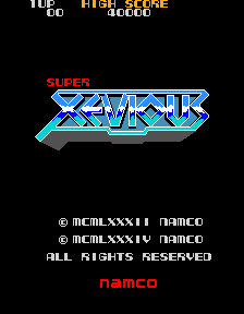 Super Xevious title screen image #1 