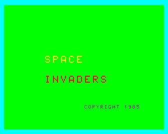 Space Invaders title screen image #1 