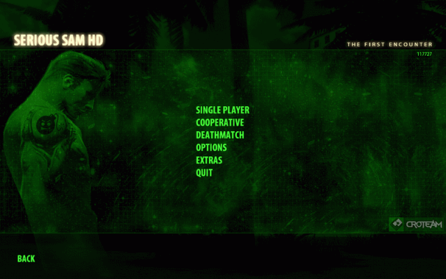 Serious Sam HD: The First Encounter  in-game screen image #1 Main menu
