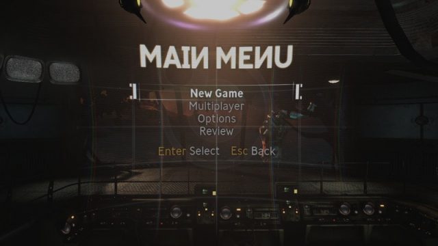 Singularity in-game screen image #2 Main menu