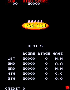 Super Pac-Man  title screen image #1 