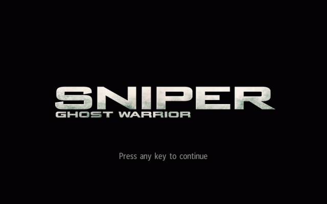 Sniper: Ghost Warrior title screen image #2 