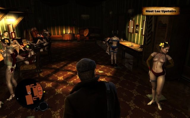 The Saboteur in-game screen image #1 Bella, a cabaret and the first hideout.