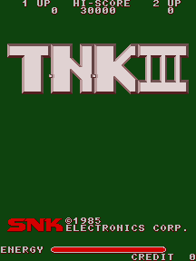 TNK III  title screen image #1 