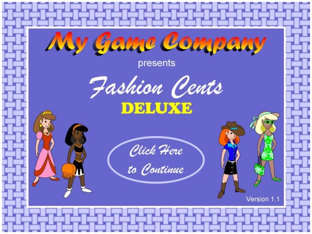Fashion Cents Deluxe title screen image #1 