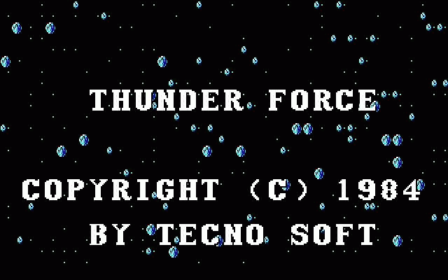 Thunder Force  title screen image #1 