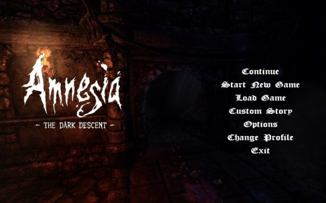 Amnesia: The Dark Descent  title screen image #1 