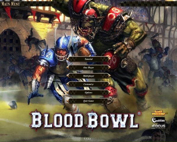 Blood Bowl  title screen image #1 