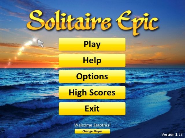 Solitaire Epic title screen image #1 