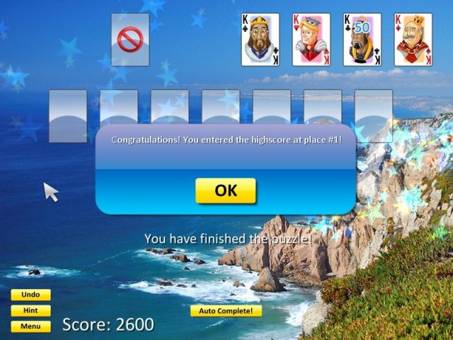 Solitaire Epic in-game screen image #1 End Screen - Klondike