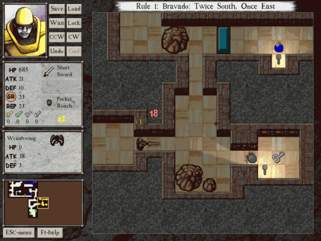 Deadly Rooms of Death RPG: Tendry's Tale  in-game screen image #1 