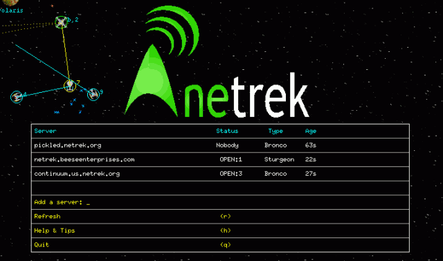 Netrek title screen image #1 