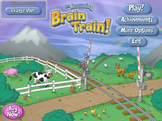 The Amazing Brain Train title screen image #1 
