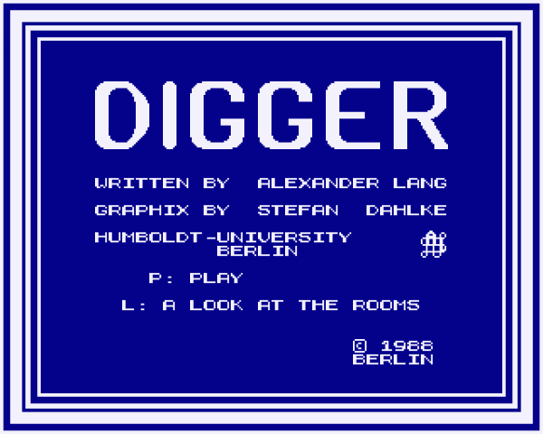 XDigger title screen image #1 