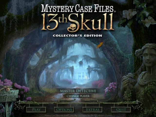 Mystery Case Files: 13th Skull title screen image #1 