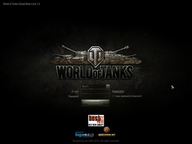 World of Tanks  title screen image #1 