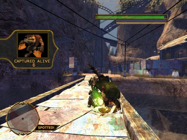 Oddworld: Stranger's Wrath in-game screen image #3 Capturing a criminal.