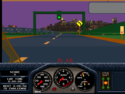 Race Drivin'  in-game screen image #1 
