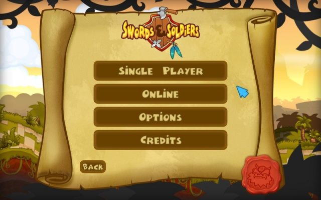 Swords & Soldiers  in-game screen image #3 Main menu