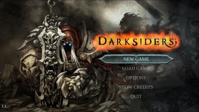 Darksiders in-game screen image #4 Main menu