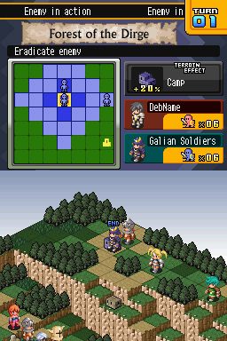 Hero's Saga Laevatein Tactics  in-game screen image #1 