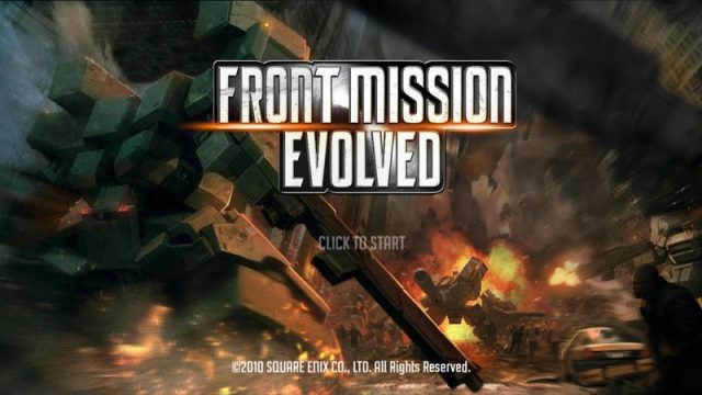 Front Mission Evolved  title screen image #1 