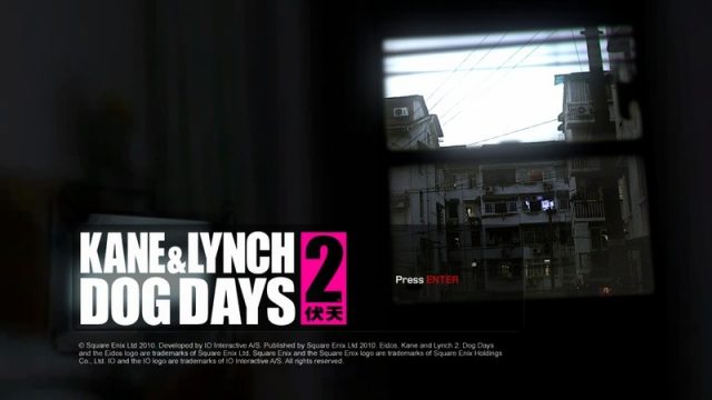 Kane & Lynch 2: Dog Days title screen image #1 