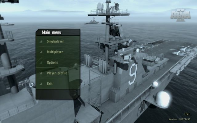 ArmA II  in-game screen image #3 Main menu
