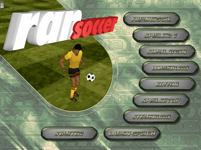 Actua Soccer  title screen image #1 