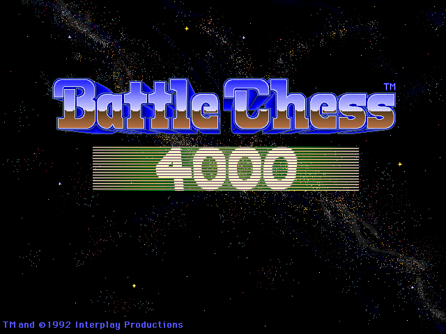 Battle Chess 4000 title screen image #1 