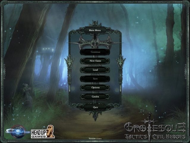 Grotesque Tactics: Evil Heroes  in-game screen image #2 Main menu