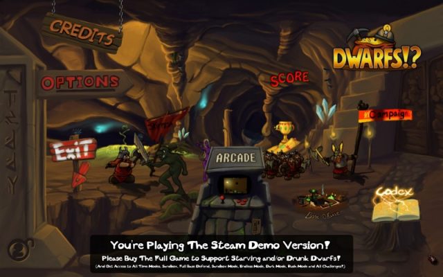 Dwarfs!? title screen image #1 From the demo
